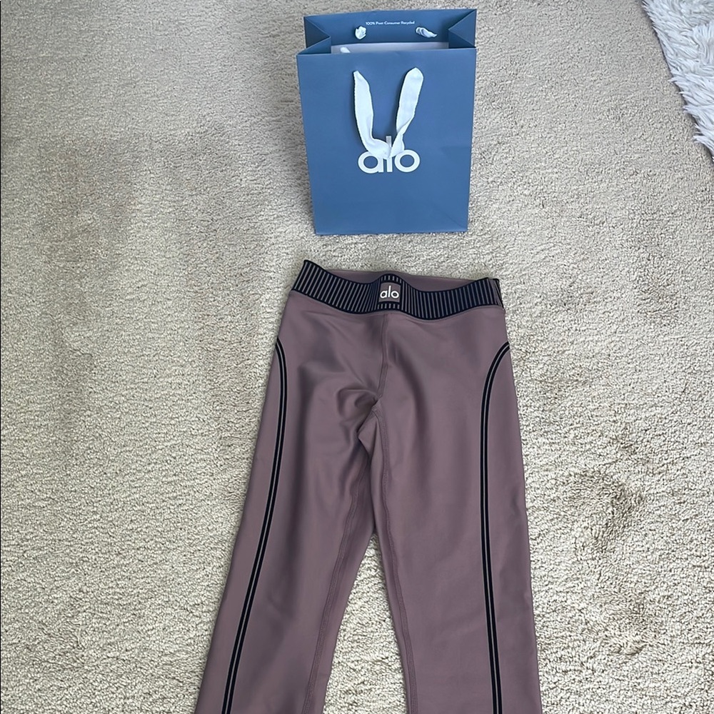 ALO Yoga Airlift High 7/8 lineup leggings- smoky quartz
